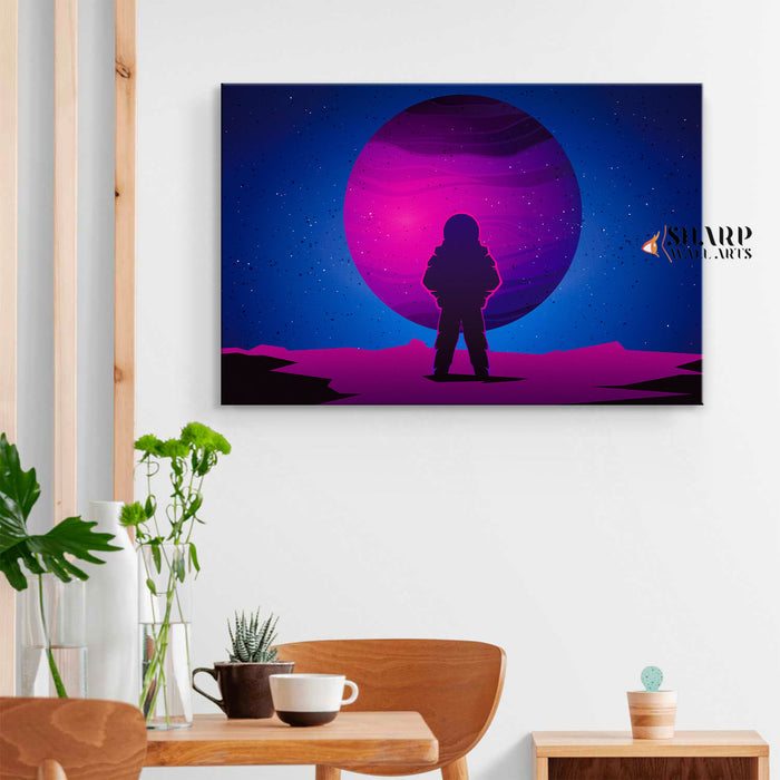 Astronaut Abstract Canvas Wall Art