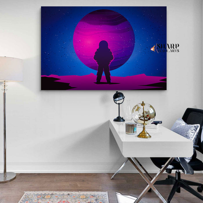 Astronaut Abstract Canvas Wall Art