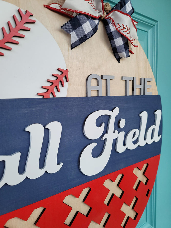 At the Ball Field Door Hanger- wholesale