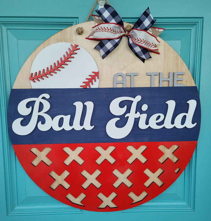 At the Ball Field Door Hanger- wholesale