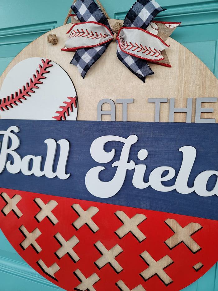 At the Ball Field Door Hanger- wholesale