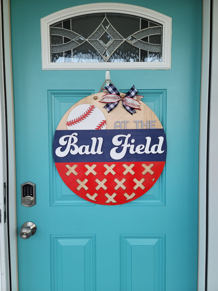 At the Ball Field Door Hanger- wholesale