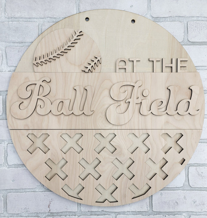 At the Ball Field Door Hanger- wholesale