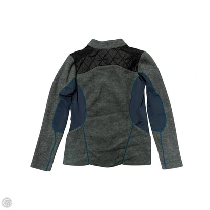 Athletic Top Long Sleeve Collar By Columbia In Grey, Size: M