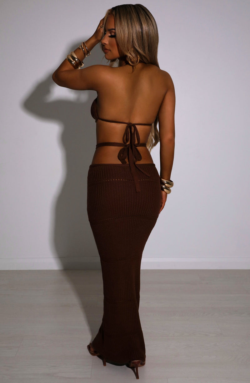 Aubery Maxi Skirt - Chocolate Babyboo Fashion Premium Exclusive Design