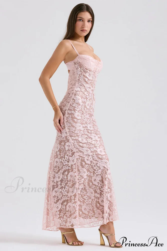 Azzurra Rose Stylish Lace Dress