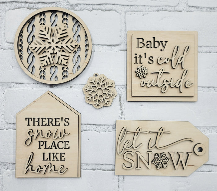 Baby it’s Cold Outside Tiered Tray Set