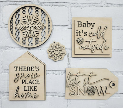 Baby it’s Cold Outside Tiered Tray Set