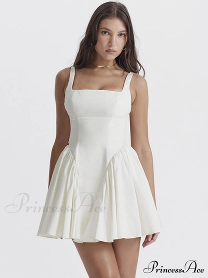 Backless Bow Stylish Mini Dress