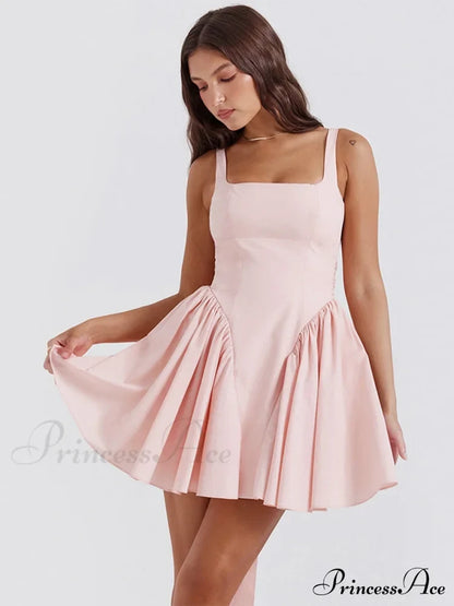 Backless Bow Stylish Mini Dress