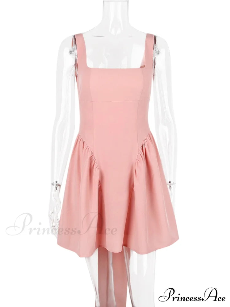 Backless Bow Stylish Mini Dress