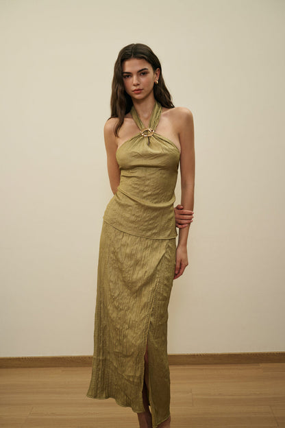 Backless halterneck set