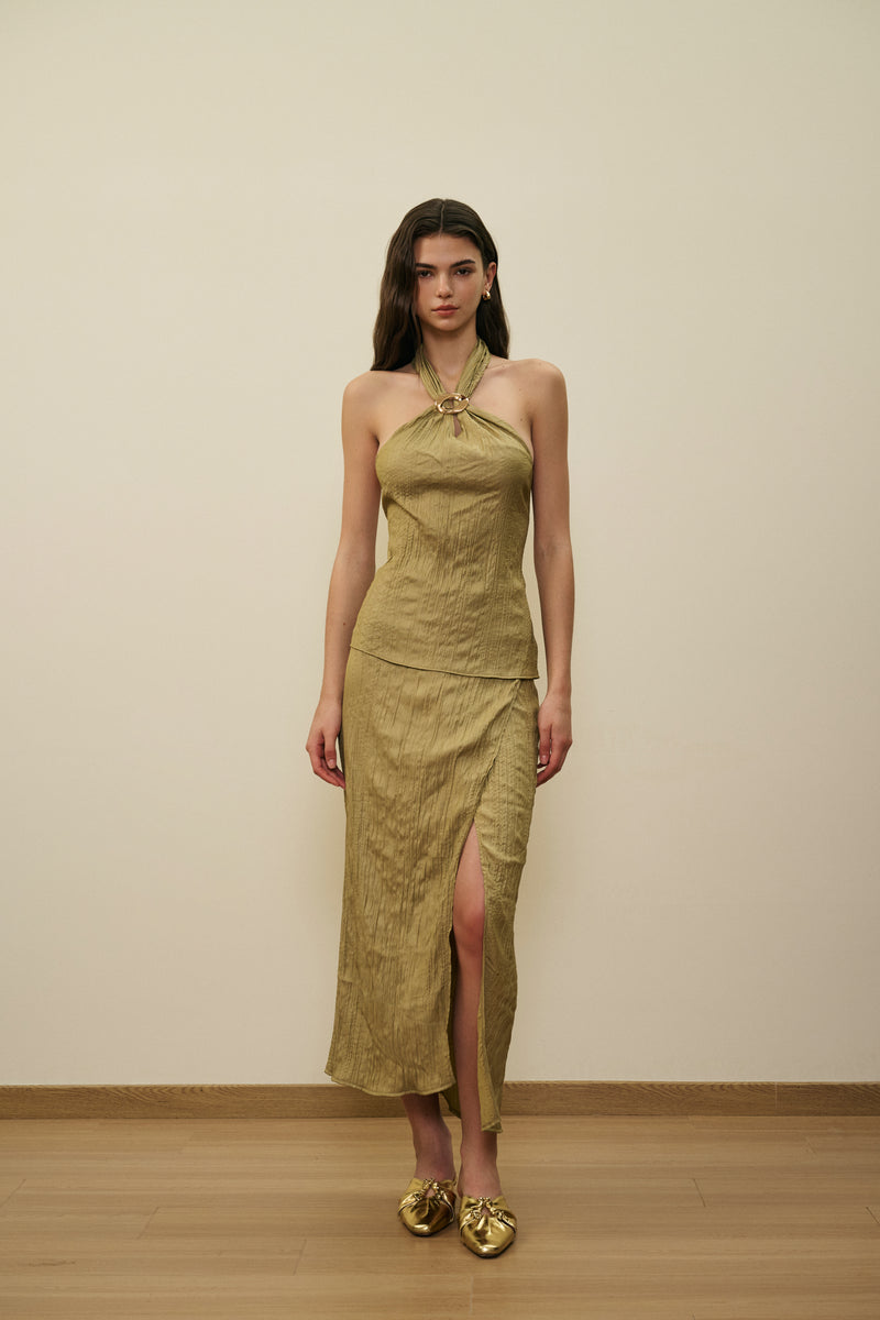 Backless halterneck set