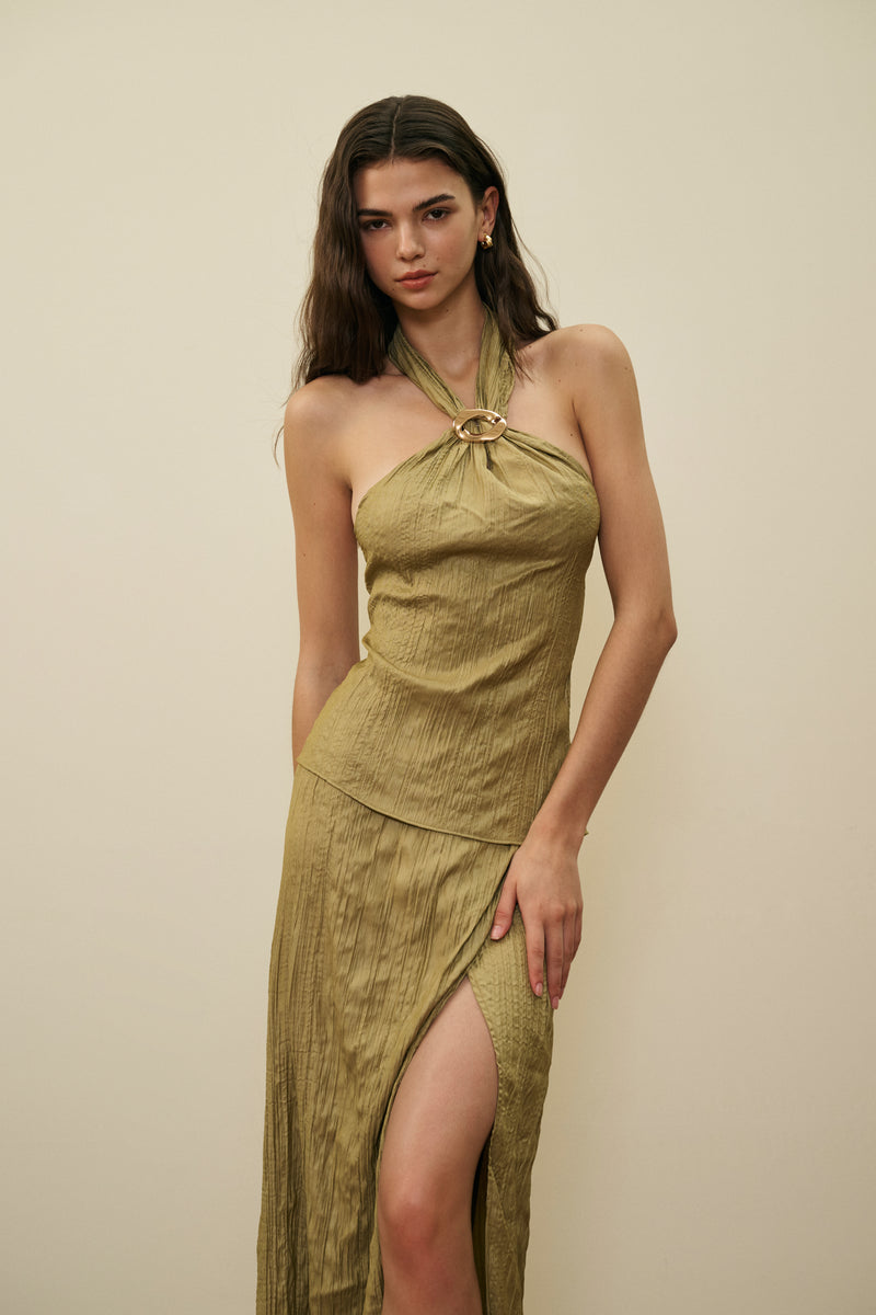 Backless halterneck set