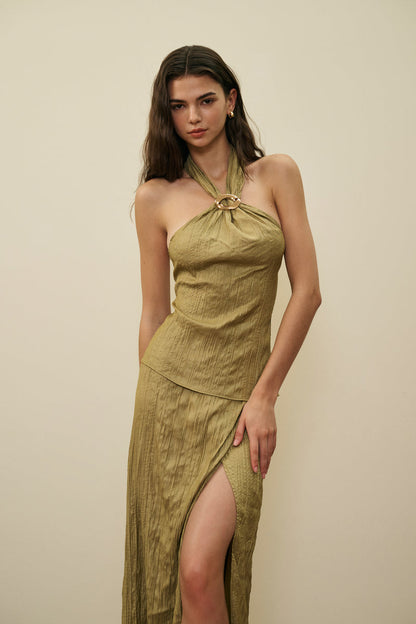 Backless halterneck set