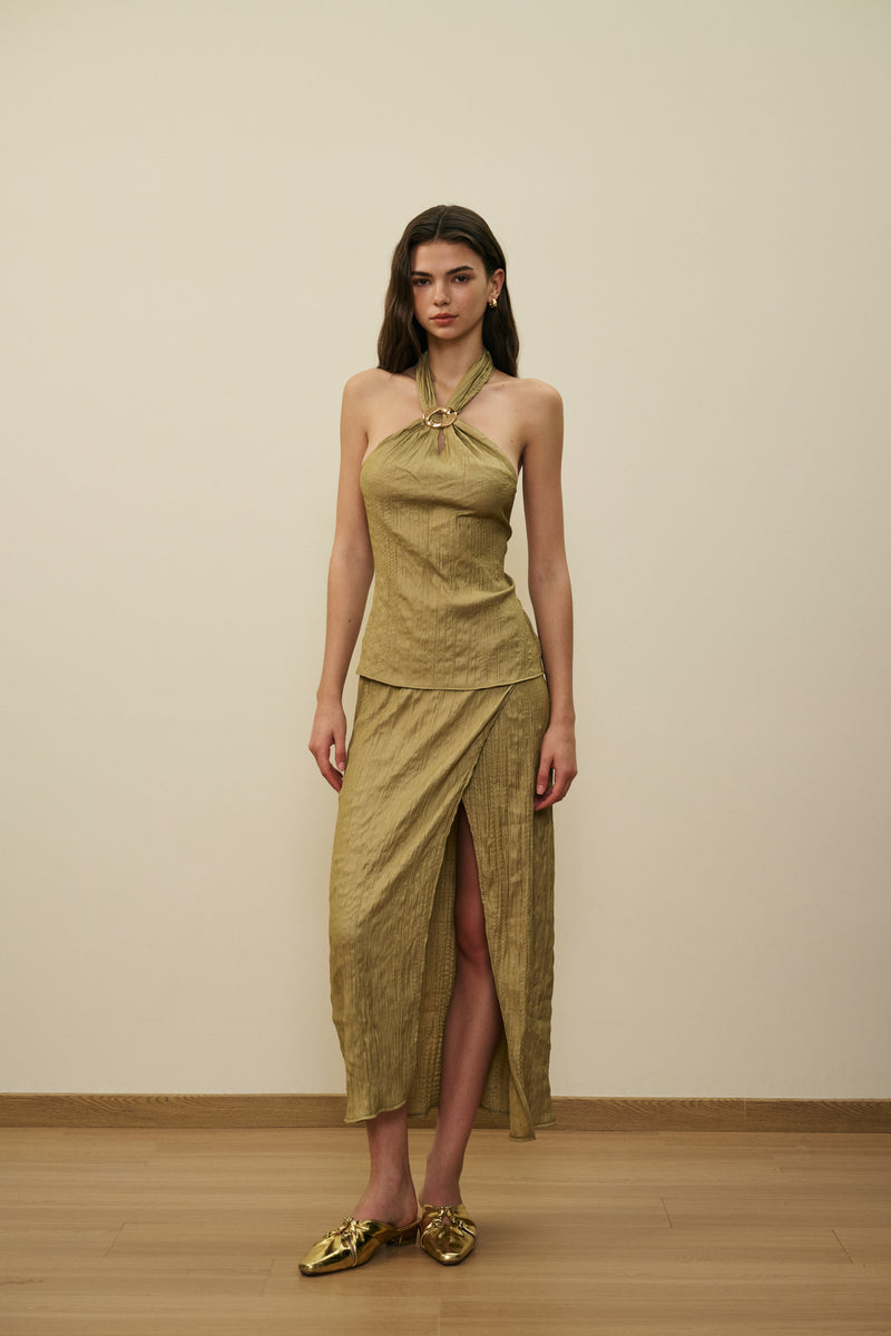 Backless halterneck set