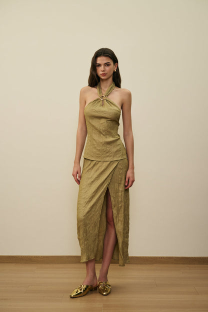 Backless halterneck set