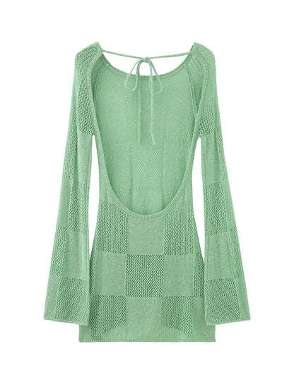 Backless mini dress