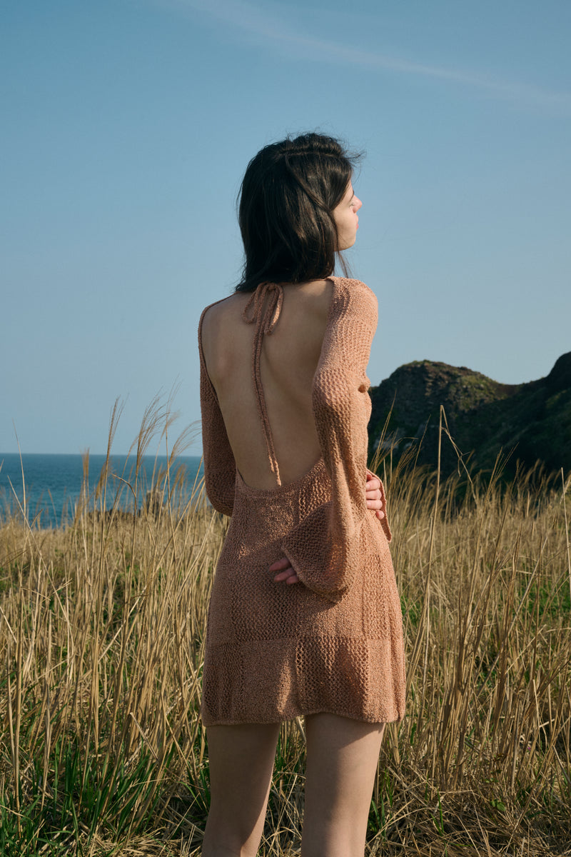 Backless mini dress