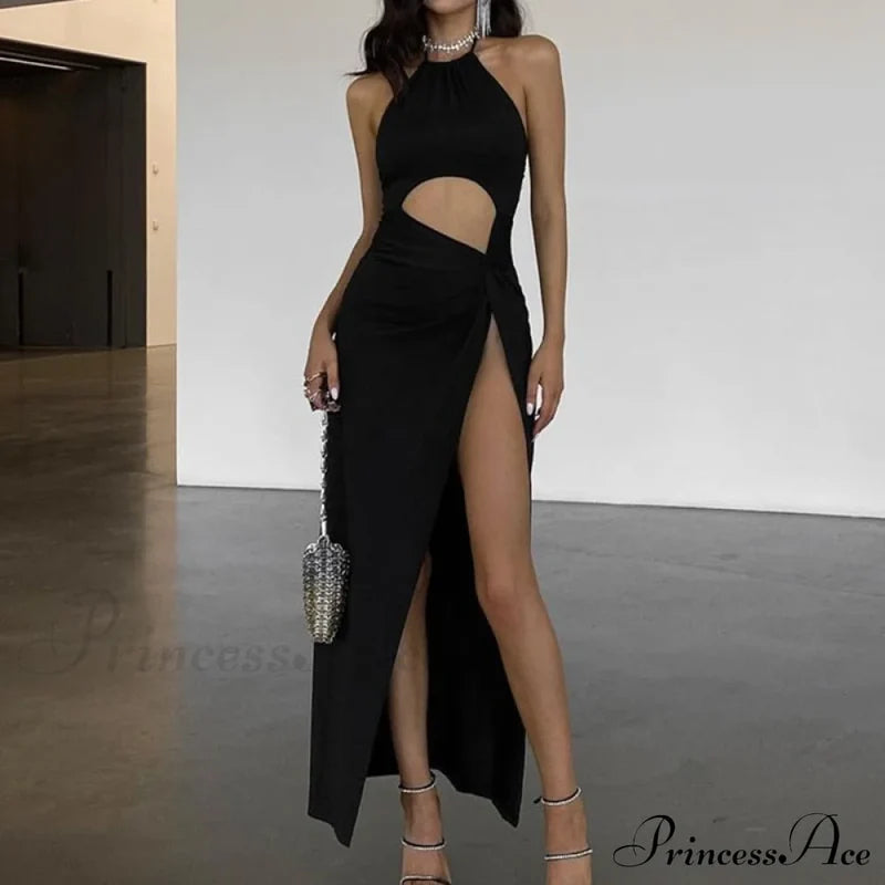 Bailee Elegant Maxi Dress Black / S
