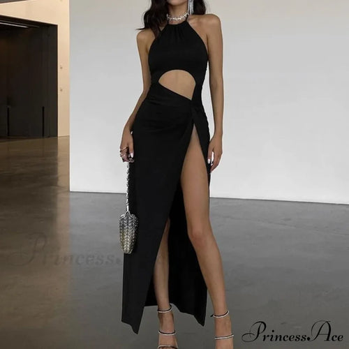 Bailee Elegant Maxi Dress Black / S