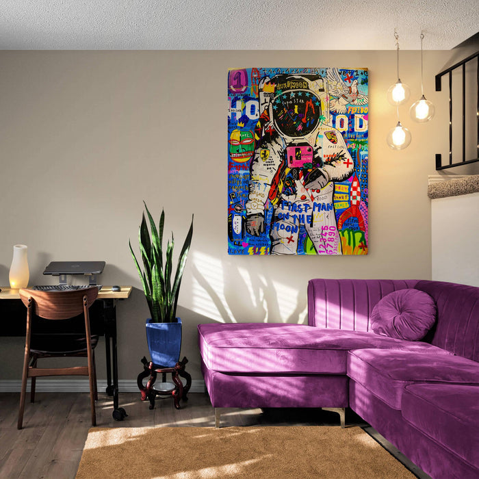 Banksy Astronaut Canvas Wall Art - SharpWallArts