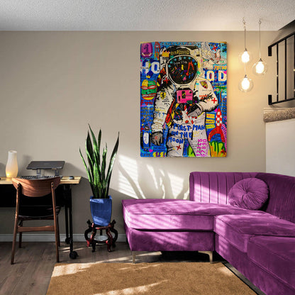 Banksy Astronaut Canvas Wall Art - SharpWallArts