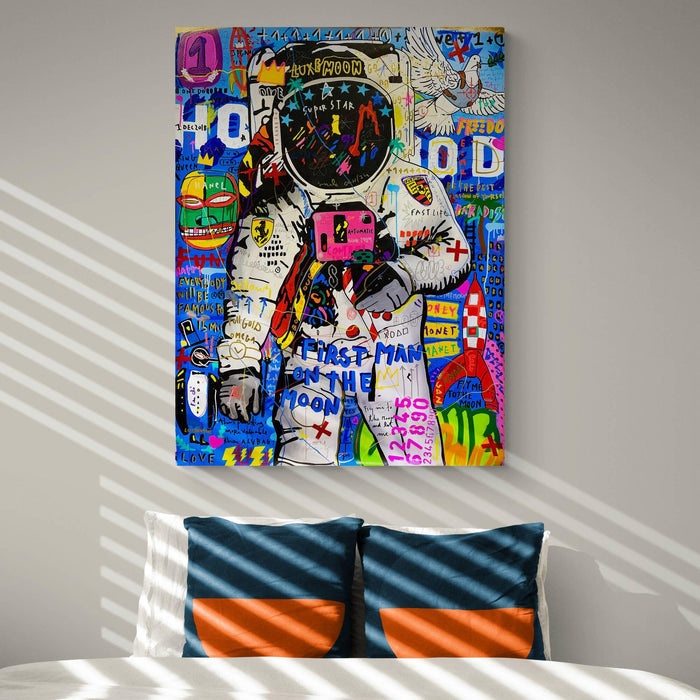 Banksy Astronaut Canvas Wall Art - SharpWallArts