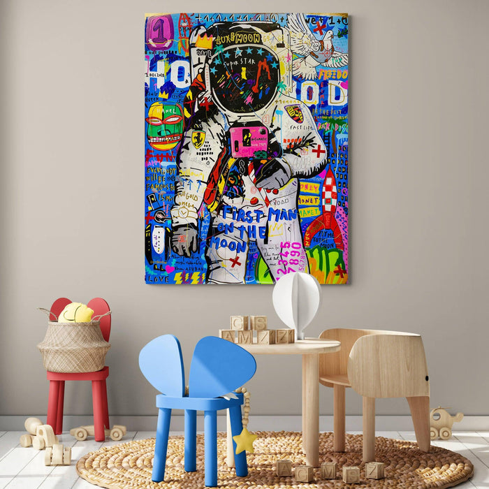 Banksy Astronaut Canvas Wall Art - SharpWallArts