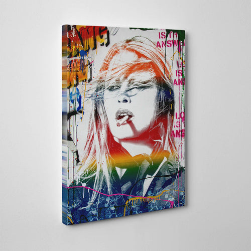 Banksy Brigitte Bardot Canvas Wall Art - SharpWallArts
