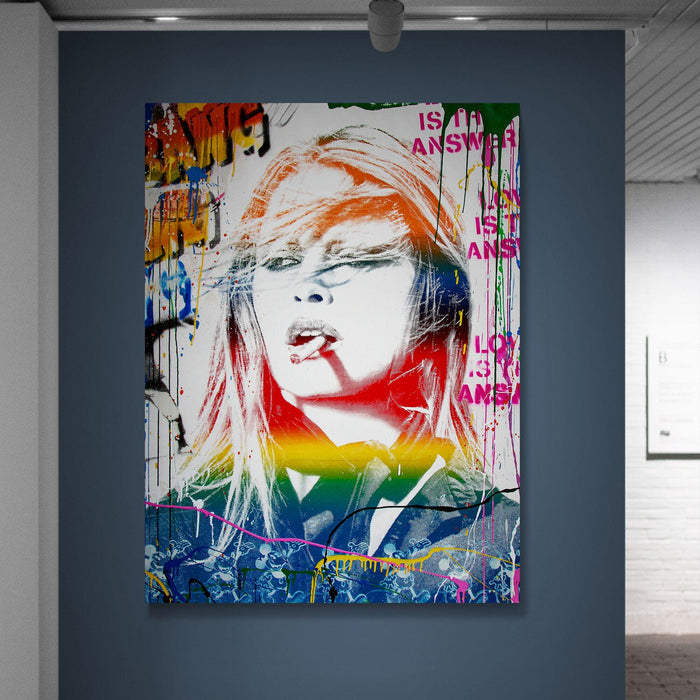 Banksy Brigitte Bardot Canvas Wall Art - SharpWallArts