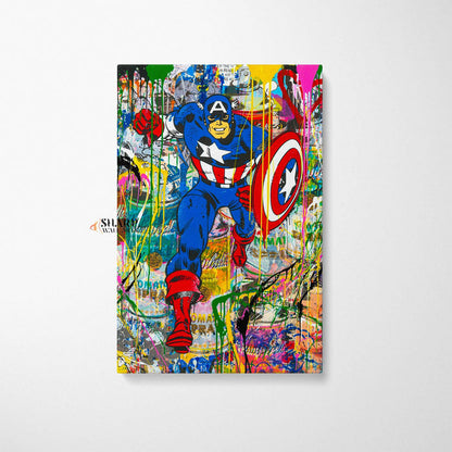 Banksy Captain Graffiti Canvas Wall Art - SharpWallArts