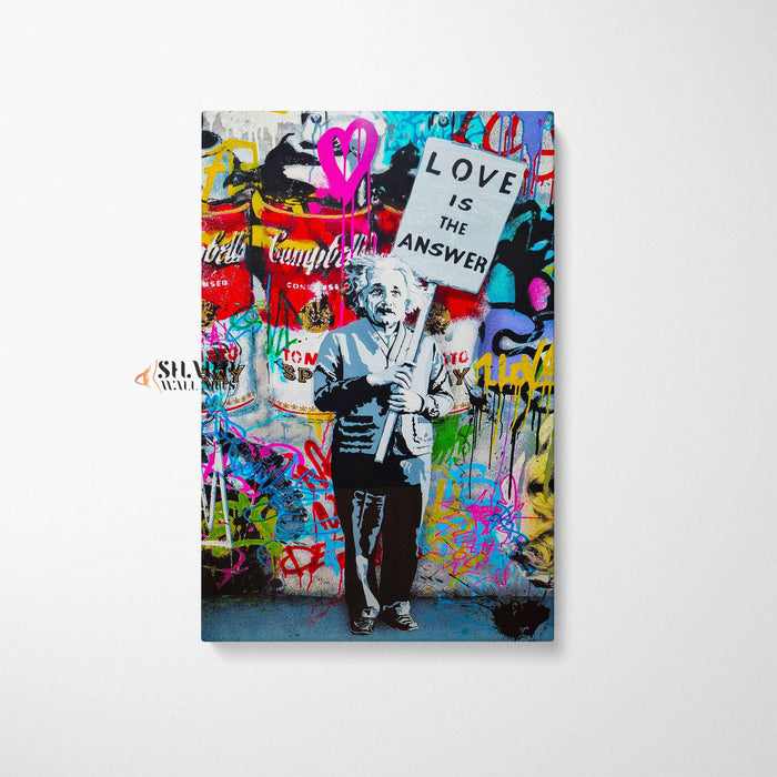 Banksy Love Is The Answer Canvas Wall Art - SharpWallArts