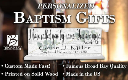 Baptism Gift Personalized For Boys Or Girls - I Have Called You By Name - Broad Bay Personalized Gifts Shipped Fast