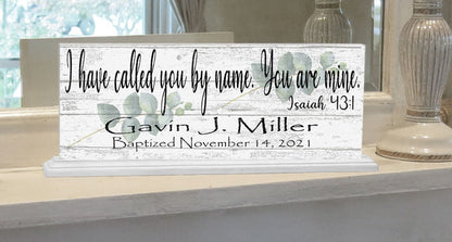 Personalized Baptism Gift Plaque