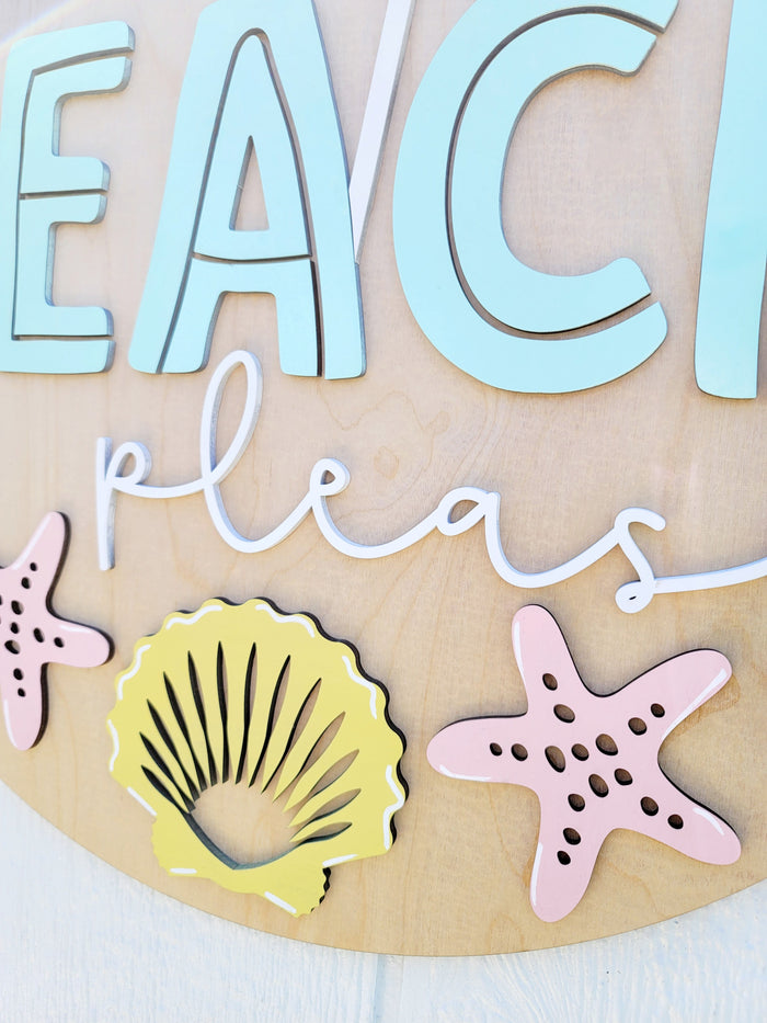 Beach Please Door Hanger- wholesale