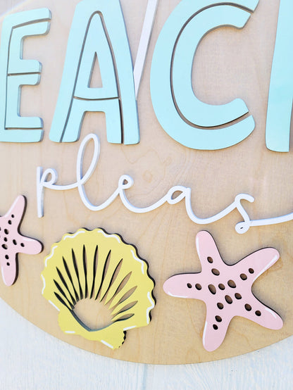 Beach Please Door Hanger- wholesale