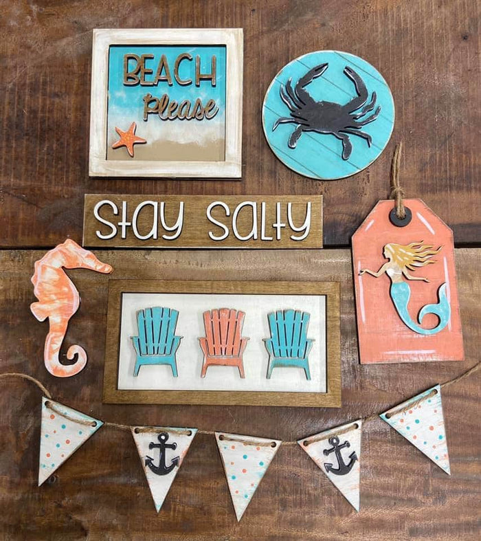 Beach Tiered Tray Set- wholesale