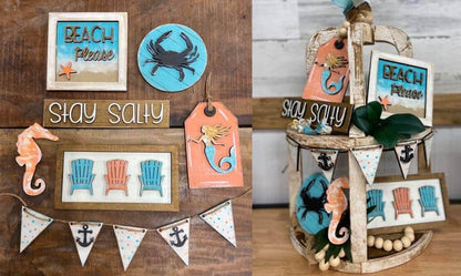 Beach Tiered Tray Set- wholesale
