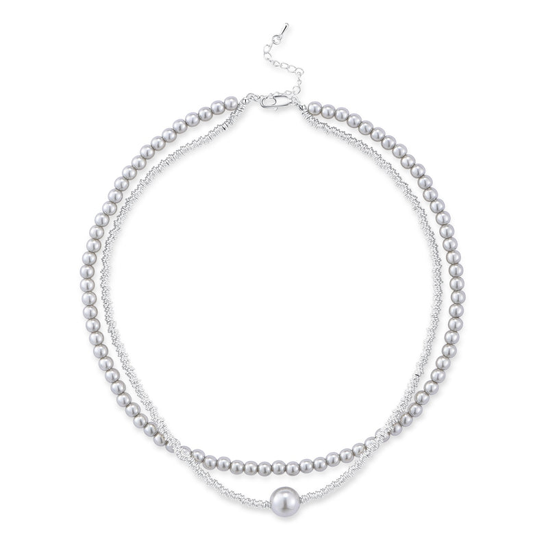 Beaded necklace duo