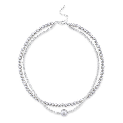 Beaded necklace duo