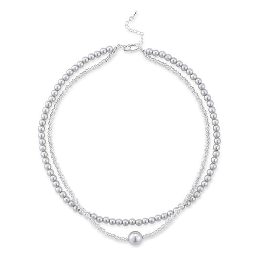 Beaded necklace duo