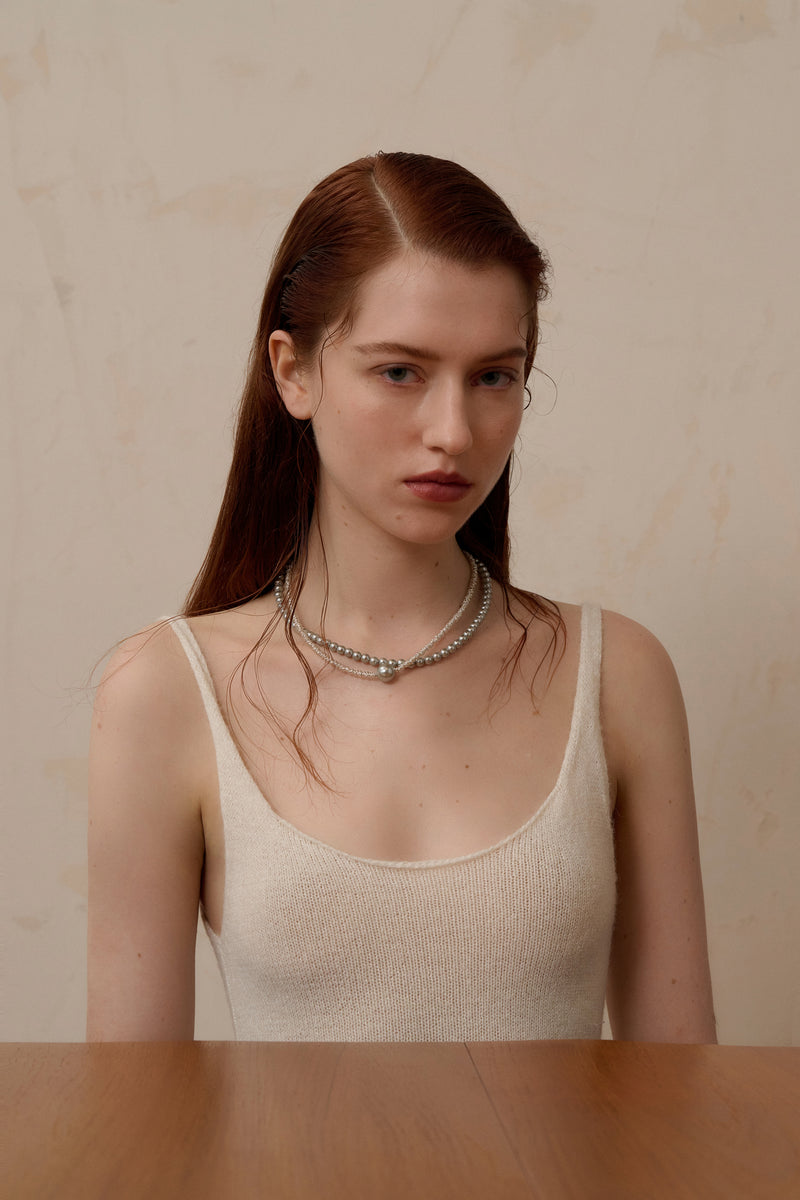 Beaded necklace duo