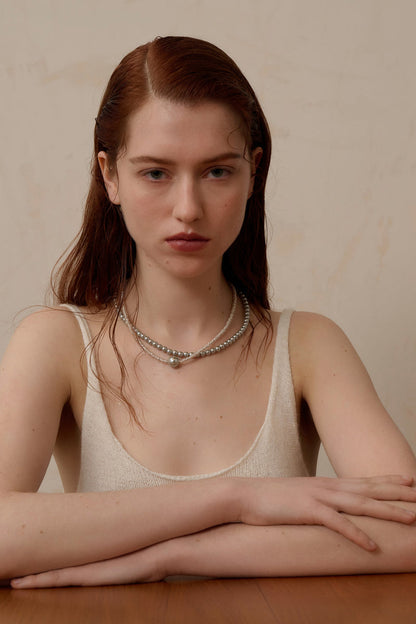 Beaded necklace duo