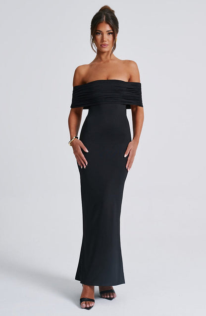 Belinda Maxi Dress - Black Dress Babyboo Fashion Premium Exclusive Design