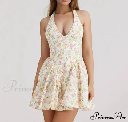 Bella Elegant Mini Dress Print / S