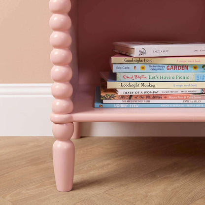 Betti Bobbin One Drawer Bedside Table - Pink