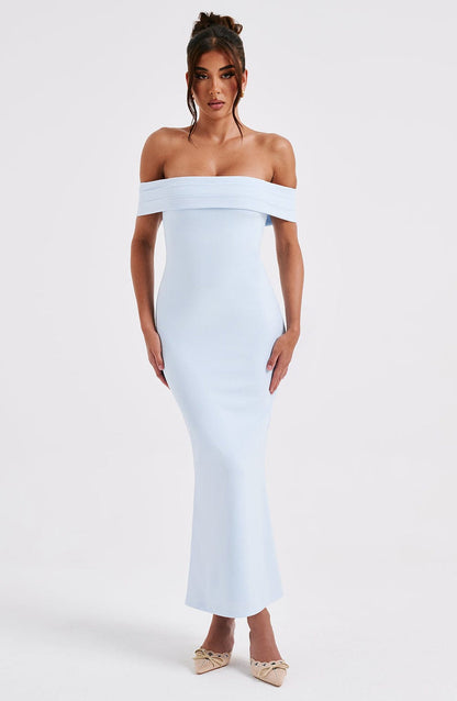 Bex Midi Dress - Blue Dress Babyboo Fashion Premium Exclusive Design