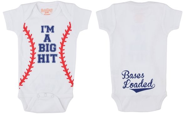 Big Hit Baseball Onesie - RSVP Style