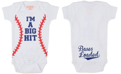 Big Hit Baseball Onesie - RSVP Style